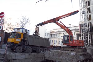 Услуги экскаватора грейфера с вывозом грунта