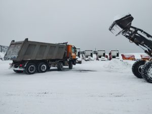 Вывезем снег самосвалами от компании Техоптимум
